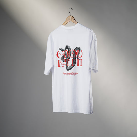 GOOD FAITH - SNAKE T-SHIRT (WHITE)